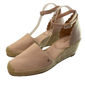 Kate Spade Espadrilles Wedge Sandals Womens 10 Pink Palma New Ankle Strap Preppy